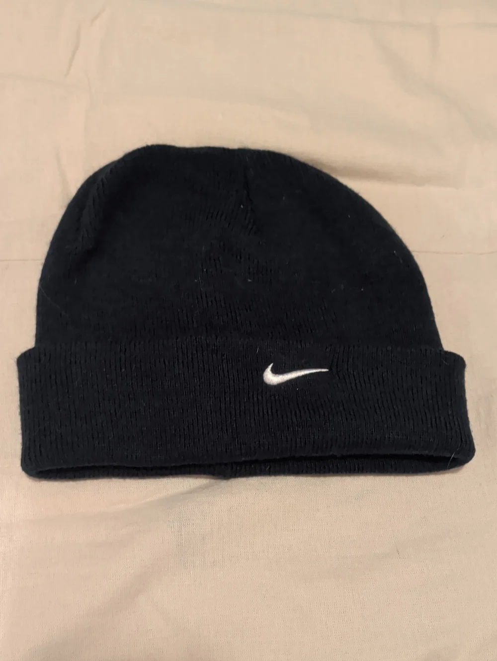 Nike Beanie Navy Black Dark Navy Blue Youth size 10 x 8 Winter Sporty Snow Ski